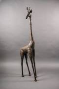 Large Soldered Metal Giraffe Sculpture