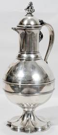 091016 REED  BARTON STERLING SILVER CLARET JUG 1899
