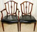 091047 HEPPLEWHITE STYLE MAHOGANY DINING CHAIRS SIX