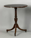 Massachusetts Federal mahogany candlestand ca 1805