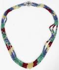 090040 14K GOLD SAPPHIRE RUBY  EMERALD NECKLACE