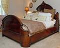 082029 VICTORIAN ROSEWOOD BED MADE BY STAPLES  CO