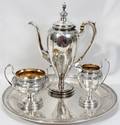 080015 DOMINICK  HAFF STERLING SILVER TEA SERVICE