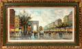072027 ANTOINE BLANCHARD OIL ON CANVAS PARIS STREET