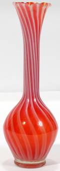 070035 FRATELLI TOSO ITALIAN GLASS VASE H83 W3