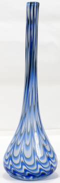 070005 MURANO ITALIAN GLASS TALL VASE H17 DIA55