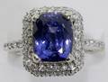 062055 49CT TANZANITE  DIAMOND RING