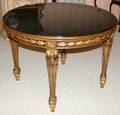 061007 LOUIS XVI STYLE CARVED GILT WOOD TABLE