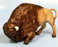 063418 CYBIS BISQUE FIGURE BUFFALO H33 L55