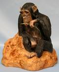 063413 BOEHM BISQUE FIGURE FIFI CHIMPANZEE H93
