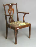 George III mahogany armchair