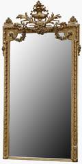 051020 FRENCH STYLE WALL MIRROR C1900 83x45