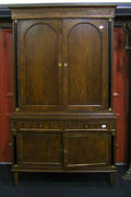 French style mahogany 2part bookcase