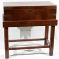 051007 ENGLISH MAHOGANY LAP DESK C1830 H6 W20