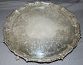 102080 GEORGE III ENGLISH STERLING SILVER SALVER