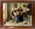 122089 CL PETRINI OIL ON CANVAS CHILD READING
