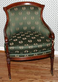 121067 BEACON HILL EMPIRE STYLE MAHOGANY CHAIR