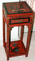 111185 CHINESE LACQUER LADYS VANITY STAND