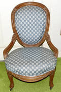 111164 VICTORIAN WALNUT LADYS CHAIR