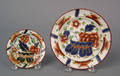 Two Gaudy Dutch toddy plates 19th c