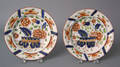 Two Gaudy Dutch plates 19th c