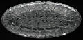 121124 LALIQUE CRYSTAL CHENE PLATTER L 24