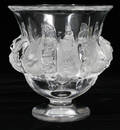 121122 LALIQUE CRYSTAL DAMPIERRE VASE H 4 34