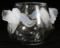 121108 LALIQUE CRYSTAL ORCHIDEE VASE H 6 12