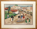 102111 CHARLES CULVER WATERCOLOR MEXICAN MARKET DAY