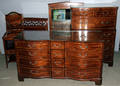 091058 KINDEL FEDERAL STYLE MAHOGANY BEDROOM SET