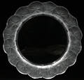 121161 LALIQUE CRYSTAL HONFLEUR PLATTER DIA 10 34