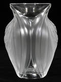 121160 LALIQUE CRYSTAL VERNEUILL VASE H 5