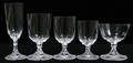 121149 LALIQUE CRYSTAL GLASSES VALENCAY PATTERN 5