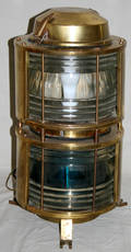 120114 INDUSTRA OF ROTTERDAM BRASS SHIP RUNNING LIGHT