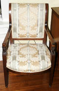 102141 FRENCH EMPIRE MAHOGANY CHAIRS W ORMOLU