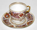 101144 SEVRES FRENCH PORCELAIN DEMITASSE CUP  SAUCER