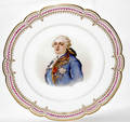 101131 SEVRES PORCELAIN PORTRAIT PLATE OF LOUIS XVI