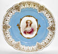 101129 SEVRES MARIE ANTOINETTE PORCELAIN PLATE