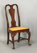 Delaware Valley Queen Anne walnut dining chair ca 1745