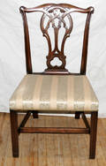 11125 CHIPPENDALE STYLE MAHOGANY SIDE CHAIRS