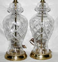 10086 WATERFORD STYLE CRYSTAL LAMPS H 18
