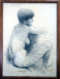 10083 CHARLES KERAZTES DRAWING NUDE FEMALE
