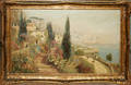 122180 ALOIS ARNEGGER OIL ON CANVAS VILLA AT NAPLES
