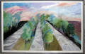 122169 CONTEMPORARY PASTEL DRAWING OF A LANDSCAPE