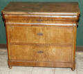 121175 GERMAN WALNUT COMMODE 19TH C H 33 12