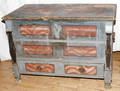 121172 CONTINENTAL PRIMITIVE MULE CHEST PAINTED PINE