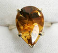 120139 10 CT CITRINE  14 KT GOLD RING