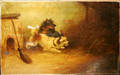 112115 FRANK W CASSELL OIL ON CANVAS TWO TERRIERS