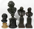 102220 BRONZE  SPELTER CLASSICAL BUSTS