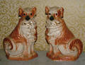102193 STAFFORDSHIRE POTTERY DOGS